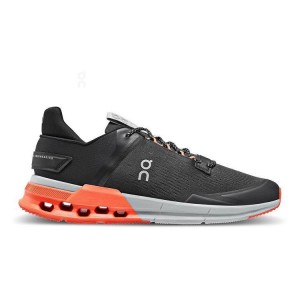 On Cloud Cloudnova Flux Sneakers Herr Svarta Orange | On_SE8194