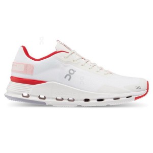 On Cloud Cloudnova Form Sneakers Dam Vita Röda | On_SE8744