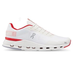 On Cloud Cloudnova Form Sneakers Herr Vita Röda | On_SE8155