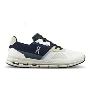 On Cloud Cloudrift Sneakers Herr Vita Marinblå | On_SE8034