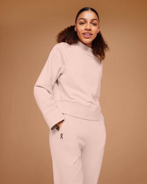 On Cloud Crew Neck Sweatshirts Dam Rosa | On_SE8659