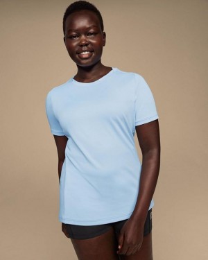 On Cloud Focus-T T-shirts Dam Blå | On_SE8344