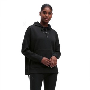 On Cloud Hoodies Dam Svarta | On_SE8025