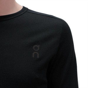 On Cloud Merino Long-T T-shirts Herr Svarta | On_SE8487