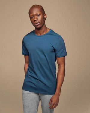 On Cloud On-T T-shirts Herr Blå | On_SE8962
