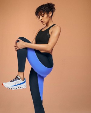 On Cloud Performance Leggings Dam Marinblå | On_SE8039