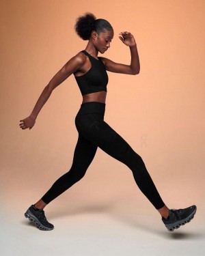 On Cloud Performance Leggings Dam Svarta | On_SE8839